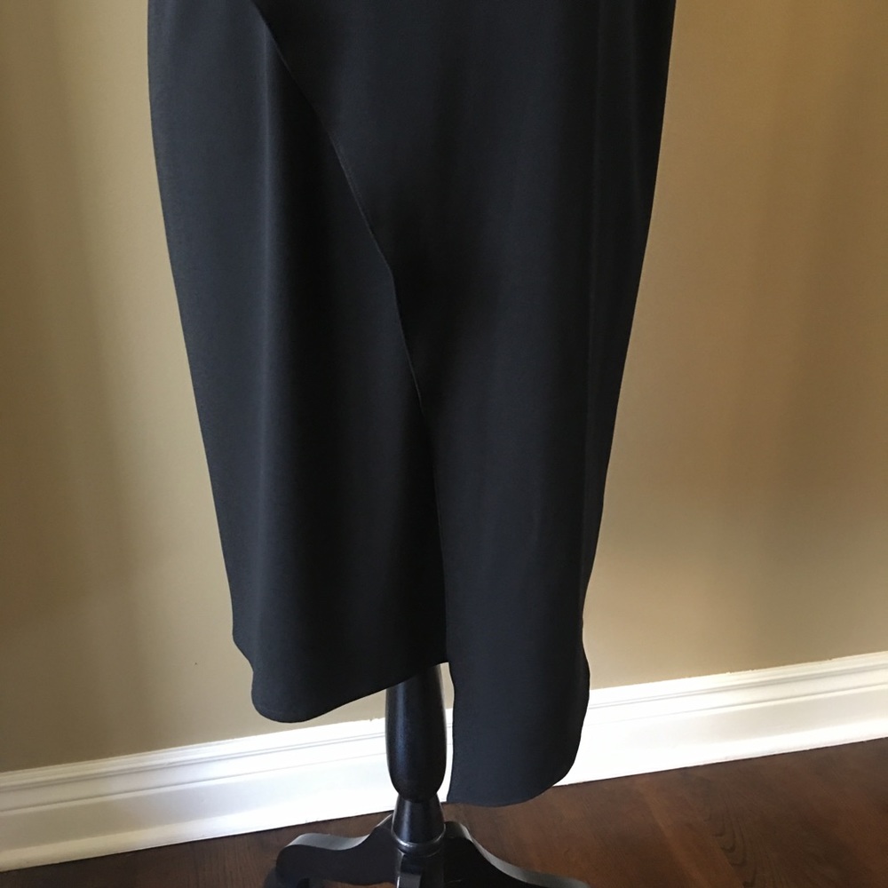 🖤 CHICO’S BLACK LABEL DRESS Short Sleeve, Asymmetrical ~ Sz S - Picture 6 of 10